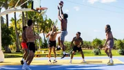 LOVE ISLAND USA -- Episode 732 -- Pictured: (l-r) Nicolas "Nic" Vansteenberghe, Jose "Pepe" Garcia-Gonzalez, Chris Seeley, Ace Green, Taylor Williams