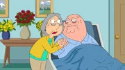 Lois Griffin (l.); Peter Griffin (r.) Lois Griffin (l.); Peter Griffin (r.)