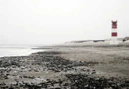 Stimmungsvoll: Die Helgol&auml;nder D&uuml;ne ist im Winter ein einsamer Ort.