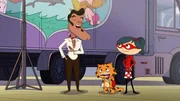 Auch wenn er vor dem Star seiner Lieblingsserie steht, geht es Jean Cat gar nicht gut. Auch wenn er vor dem Star seiner Lieblingsserie steht, geht es Jean Cat gar nicht gut.