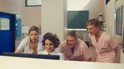 V.l.: Micki Busch (Caroline Frier), Charly Laurin (Anna Julia Antonucci), Doro (Gisa Flake), Trudi (Mareile Blendl).