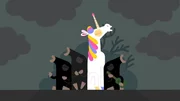 Das Einhorn und die Maulw&uuml;rfe singen zusammen den Blues.