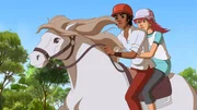 Anna und Angelo nehmen die Spur auf, um ihre Freunde und die beiden Pferde zu retten. Anna und Angelo nehmen die Spur auf, um ihre Freunde und die beiden Pferde zu retten.