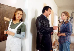 SENDER: ARD - SENDETITEL: Wann ist der Mann ein Mann? - UNTERTITEL:  - CAPTION:  ARD Degeto WANN IST DER MANN EIN MANN?, am Sonntag (07.10.18) um 15:00 Uhr im ERSTEN..Linda (Julia Bremermann, li.) hat sich von ihrem Mann Jan (Heio von Stetten) getrennt und will ihn nicht sehen. Jan &uuml;bergibt ihrer Freundin Sylvia (Margret V&ouml;lker) eine Nachricht f&uuml;r seine Frau..&copy; ARD/Degeto/Erika Hauri, honorarfrei - Verwendung gem&auml;&szlig; der AGB im engen inhaltlichen, redaktionellen Zusammenhang mit genannter Degeto-Sendung und bei Nennung "Bild: ARD/Degeto/Erika Hauri" (S2). ARD Degeto/Programmplanung und Presse, Tel: 069/1509-335, degeto-presse@degeto.de
