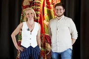 Anna Lena D&ouml;rr mit Michael Mailfert im Wodu Museum in Stra&szlig;burg.