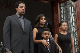 (v.l.n.r.) Maverick Carter (Russell Hornsby); Lisa Carter (Regina Hall); Starr Carter (Amandla Stenberg)