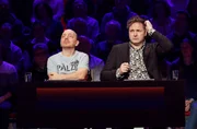 Rateteam-Kapitäne Bernhard Hoëcker (l.) mit Comedian Paul Panzer (r.). Rateteam-Kapitäne Bernhard Hoëcker (l.) mit Comedian Paul Panzer (r.).