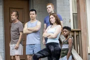 L-R: Frank Gallagher(William H. Macy), Mickey Milkovich (Noel Fisher), Ian Gallagher (Cameron Monaghan),Debbie Gallagher (Emma Kenney) and Liam Gallagher (Christian Isaiah) L-R: Frank Gallagher(William H. Macy), Mickey Milkovich (Noel Fisher), Ian Gallagher (Cameron Monaghan),Debbie Gallagher (Emma Kenney) and Liam Gallagher (Christian Isaiah)