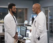 Dr. Winston Ndugu (Anthony Hill, l.); Richard Webber (James Pickens jr., r.) Dr. Winston Ndugu (Anthony Hill, l.); Richard Webber (James Pickens jr., r.)