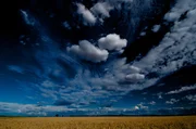 Storm above land. Storm above land.