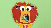 Auf der Patchwork-Schmusedecke gibt es ganz viele Tiere. Heute hat der L&ouml;we auf der Schmusedecke ein Problem. Er kann nicht Br&uuml;llen. Gut, dass die Maus ihm zur Hilfe kommt.