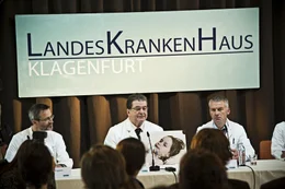 Pressekonferenz zum "Wunder von K&auml;rnten", dem Fall von Katharina.