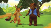 Als B&auml;r lieber ein Spiel mit Kaninchen spielt als mit Franklin, wird Franklin stocksauer.