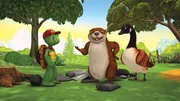 Franklin ist sehr sauer, weil B&auml;r mit Kaninchen lieber spielt als mit ihm. Auch Biber kann ihn nicht aufmuntern.