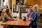 Können Leonard (Johnny Galecki, M.) und Penny (Kaley Cuoco, r.) der Verlobten Amy (Mayim Bialik, l.) mit Rat und Tat zur Seite stehen? Können Leonard (Johnny Galecki, M.) und Penny (Kaley Cuoco, r.) der Verlobten Amy (Mayim Bialik, l.) mit Rat und Tat zur Seite stehen?