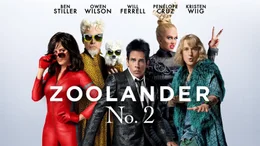 L-R: Valentina Valencia (Pen&eacute;lope Cruz),  Jacobim Mugatu (Will Ferrell), Derek (Ben Stiller), Alexanya Atoz (Kristen Wiig) und Hansel (Owen Wilson)