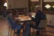 Phineas (Jack Fisher, l.); Leroy Jethro Gibbs (Mark Harmon, r.) Phineas (Jack Fisher, l.); Leroy Jethro Gibbs (Mark Harmon, r.)