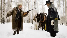 L-R: John Ruth (Kurt Russell), Major Marquis Warren (Samuel L. Jackson)