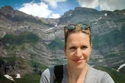 Katrin Hönegger vor dem Säntis Katrin Hönegger vor dem Säntis