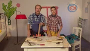 Bei "Werken mit Willi" schraubt Bjarne M&auml;del alias Willi gemeinsam mit seiner Assistentin Anke Engelke alias &bdquo;Wie hei&szlig;t du nochmal?&ldquo; im Nu einen Eierroller zusammen. Ob der wohl zu gebrauchen ist?