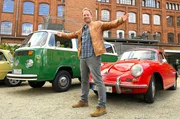 Das Eldorado f&uuml;r alle Oldtimer-Liebhaber: Tobias K&auml;mmerer in der Klassikstadt Frankfurt.