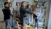 Ingo Len&szlig;en (3.v.l.); Sarah Gr&uuml;ner (4.v.l.)