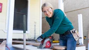 Host Jasmine Roth is thinking of how nice this new deck will be, as seen on HGTV's Hidden Potential. Host Jasmine Roth is thinking of how nice this new deck will be, as seen on HGTV's Hidden Potential.