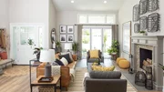 Host Jasmine Roth leveled the floors and removed a post to give the Legg's the family room of their dreams, as seen on HGTV's Hidden Potential. Host Jasmine Roth leveled the floors and removed a post to give the Legg's the family room of their dreams, as seen on HGTV's Hidden Potential.
