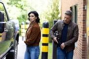 Morena Baccarin as Sheriff Mickey Fox and Matt Lauria as Boone. Morena Baccarin as Sheriff Mickey Fox and Matt Lauria as Boone.