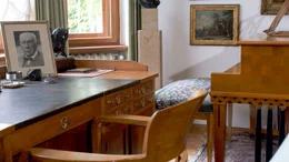 Richard Strauss Arbeitszimmer in der Villa in Garmisch.