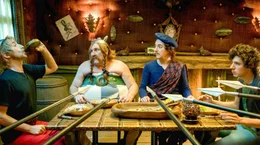 Edouard Baer (Asterix), G&eacute;rard Depardieu (Obelix), Guillaume Gallien (Teefax), Vincent Lacoste (Grautvornix).