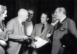 Komponist Richard Strauss "Die Liebe der Danae" Hans Hotter, Regisseur Rudolf Hartmann und Dirigent Clemens Krauss.