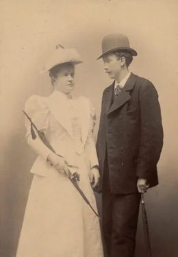 Richard Strauss Verlobungsbild mit Pauline.