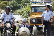(L-R) DANNY JOHN-JULES as Dwayne Myers, BEN MILLER as DI RIchard Poole and LENORA CRICHLOW as Lily Thomson