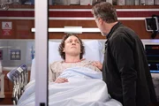 CHICAGO MED -- "Does One Door Close and Another One Open?" Episode 822 -- Pictured: (l-r) Luigi Sottile as Sean Archer, Steven Weber as Dean Archer -- (Photo by: George Burns Jr/NBC) CHICAGO MED -- "Does One Door Close and Another One Open?" Episode 822 -- Pictured: (l-r) Luigi Sottile as Sean Archer, Steven Weber as Dean Archer -- (Photo by: George Burns Jr/NBC)
