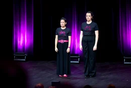 v.li.: Caroline Athanasiadis, Gudrun Nikodem-Eichenhardt.