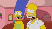 Marge (l.); Homer (r.)