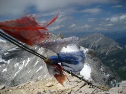 Blick &uuml;ber das Karwendelgebirge.