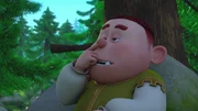 Krog ist ein Oger, wie er im Buche steht. Er popelt, r&uuml;lpst und benimmt sich sehr r&uuml;pelhaft.