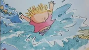 In einer Bildergeschichte findet Sally am Strand eine Napfschnecke. In einer Bildergeschichte findet Sally am Strand eine Napfschnecke.