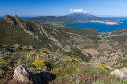 Landschaft bei Rio nell'Elba auf der Insel Elba.