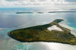 Luftaufnahme vom Atoll Tetiaroa