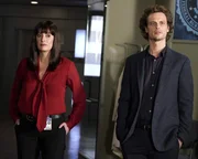 Paget Brewster as Emily Prentiss and Matthew Gray Gubler as Dr. Spencer Reid.