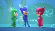 L-R: Gekko (voiced by Kyle Breitkopf), Catboy (voiced by Jacob Ewaniuk), Amaya (voiced by Addison Holley)