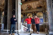 V.l.: Tim M&auml;lzer, Lukas Mraz, Felix Schellhorn und Philip Rachinger im Kunsthistorischen Museum Wien
