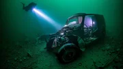 Autowrack im Alatsee Autowrack im Alatsee
