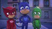 L-R: Amaya (voiced by Addison Holley), Catboy (voiced by Jacob Ewaniuk), Gekko (voiced by Kyle Breitkopf)