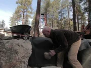 Ed Beaulieu placing stones at the Strittmatter build in Wrightwood, CA. The guys have mapped out a massive 30-foot stream, made up of cascading waterfalls and spawning pools, emptying into a large base pond. Ed Beaulieu placing stones at the Strittmatter build in Wrightwood, CA. The guys have mapped out a massive 30-foot stream, made up of cascading waterfalls and spawning pools, emptying into a large base pond.