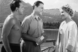 (v.li.): Gunther Philipp, Hans Holt, Waltraut Haas.