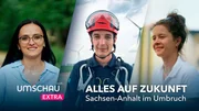 (von links) aus Albanien stammende Pflegekraft Mikela Toçka (34) aus Dessau, Windradtechniker Philipp Schmidt (33) aus Farnstädt (Saalekreis), angehende Zimmerin Johanna Wex (26) aus Halle. (von links) aus Albanien stammende Pflegekraft Mikela Toçka (34) aus Dessau, Windradtechniker Philipp Schmidt (33) aus Farnstädt (Saalekreis), angehende Zimmerin Johanna Wex (26) aus Halle.